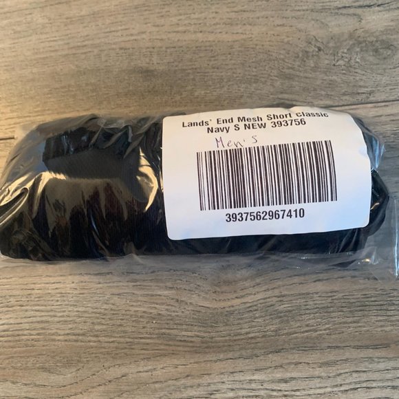 NWT LANDS' END MEN'S MESH SHORTS CLASSIC NAVY‎ SMALL - Picture 6 of 8